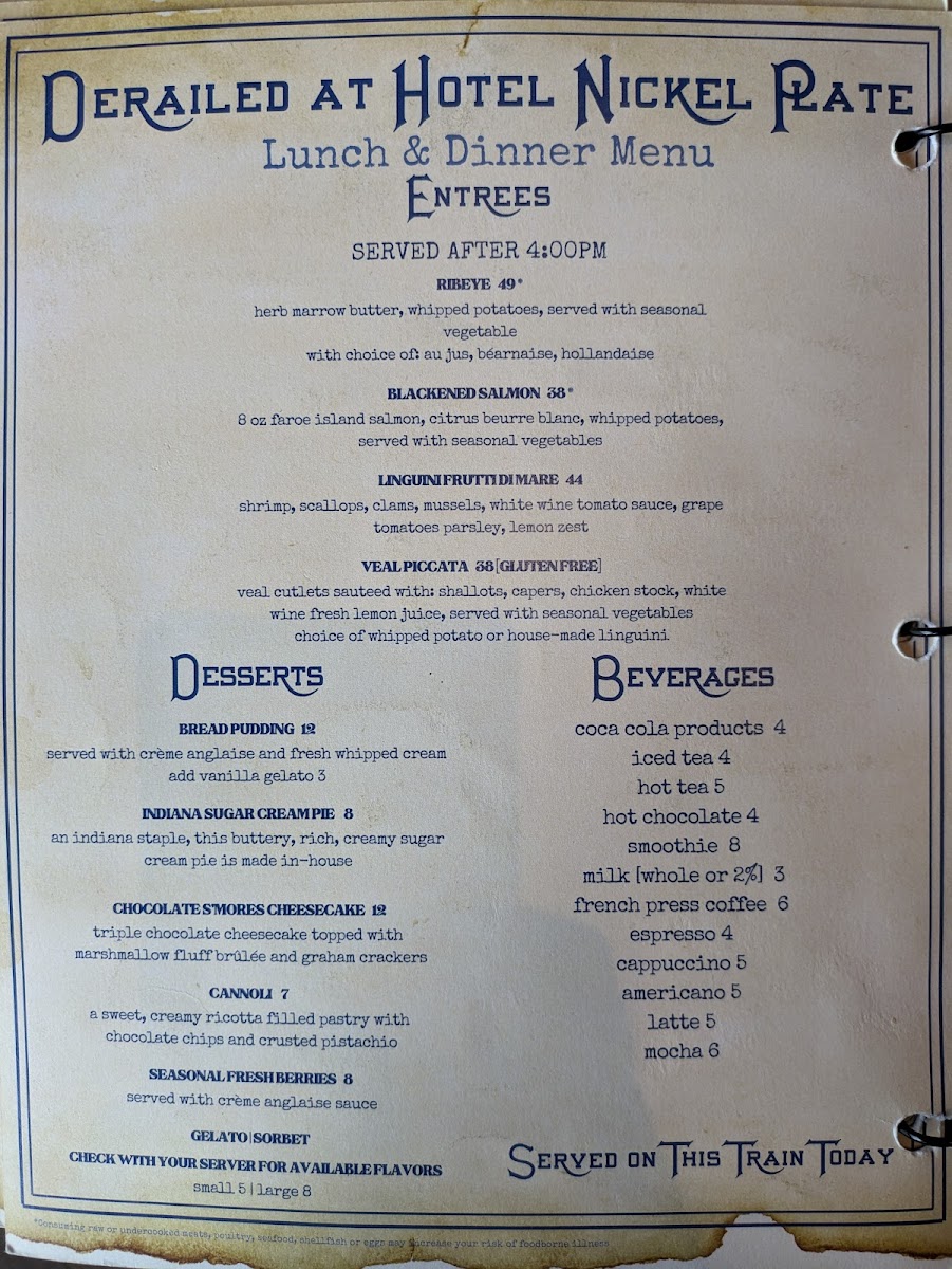 Menu Derailed At Hotel Nickel Plate-5