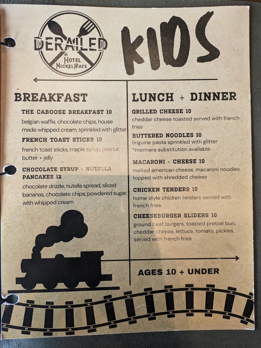 Menu Derailed At Hotel Nickel Plate-6